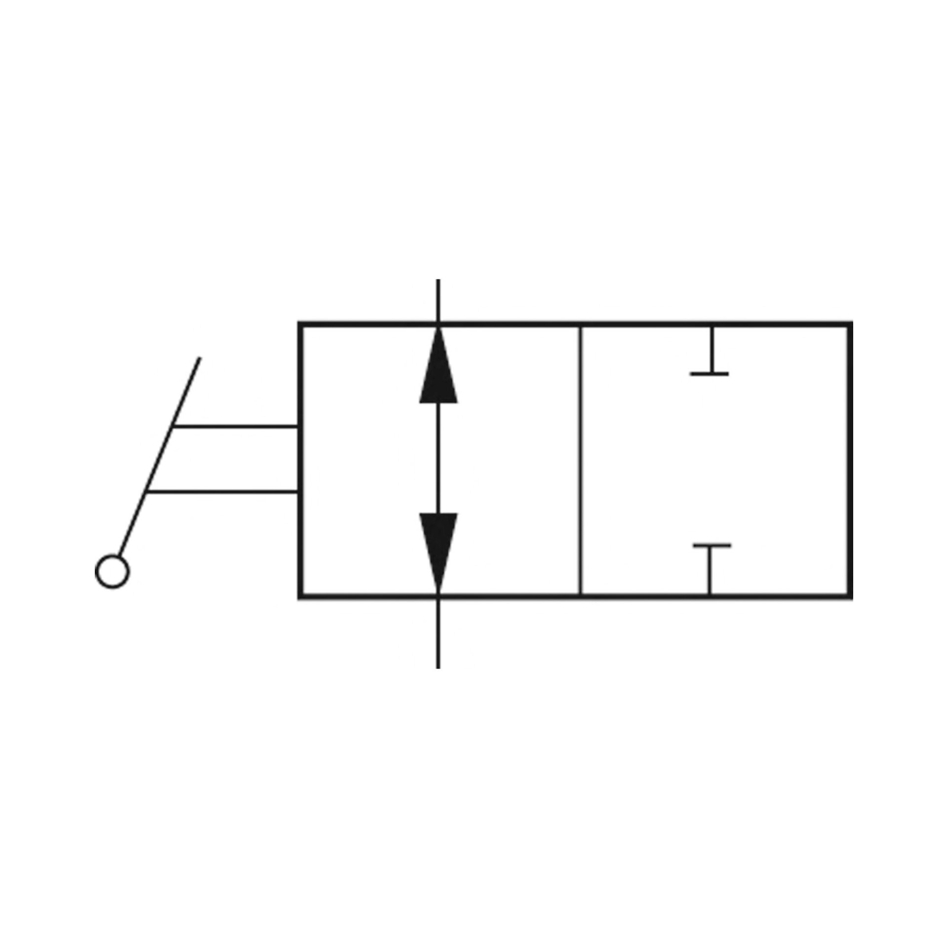 2/2-Wege-Kipphebelventil, beidseitig,Gewindeanschluss G1/4,G1/4IG Produktbild img3 L