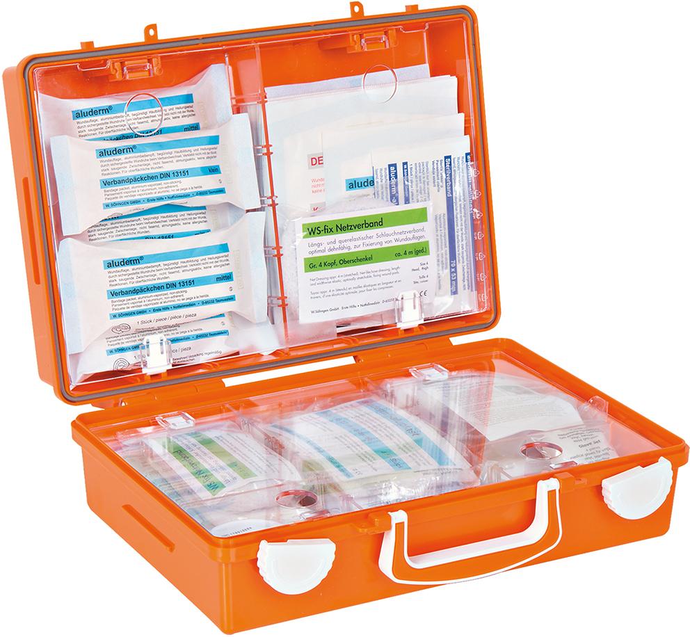 SÖHNGEN Erste-Hilfe-Koffer SN-CD ABS DIN 13157 mit Erweiterung orange Produktbild img5 L