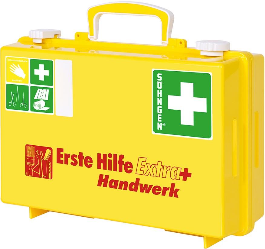 SÖHNGEN Erste-Hilfe-Koffer SN-CD extra+ HANDWERK ABS leuchtgelb DIN 13157 Produktbild img3 L