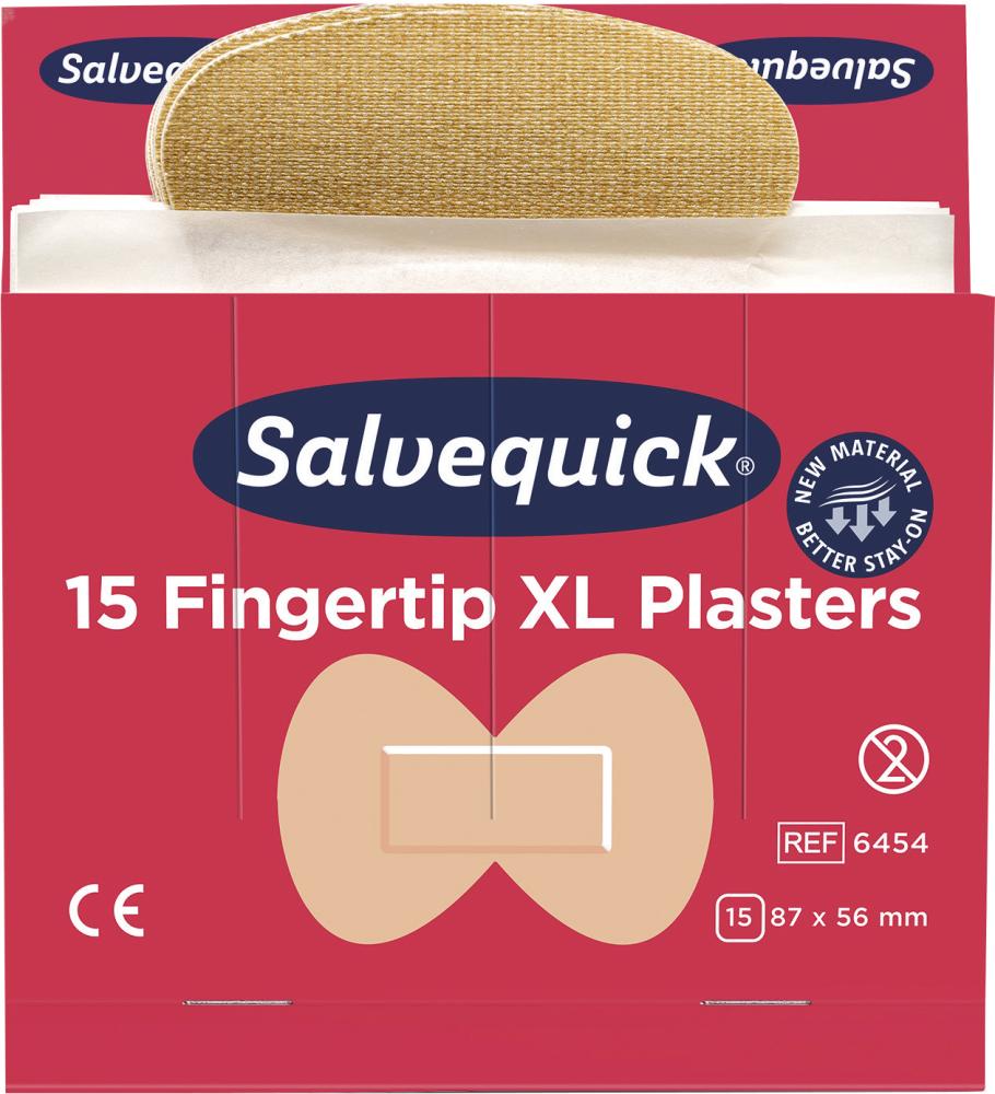 SALVEQUICK Fingerkuppenverband Salvequick Refill 6454 elastisch 15 Stück Produktbild img2 L