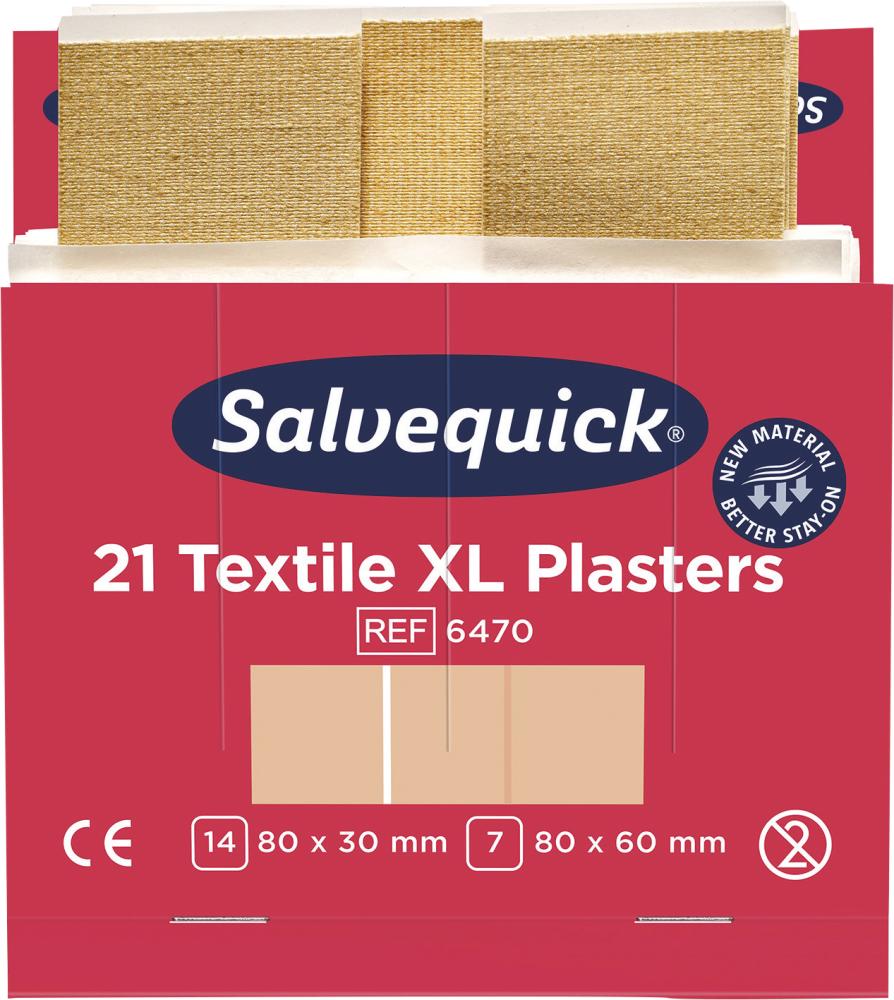 SALVEQUICK Pflasterabschnitt Salvequick Refill6470 elastisch 21 Stück Produktbild img2 L