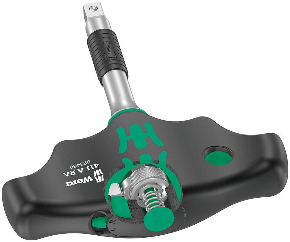 WERA Steckgriff 1/4" T-Griff mit Ratsche Produktbild img2 L