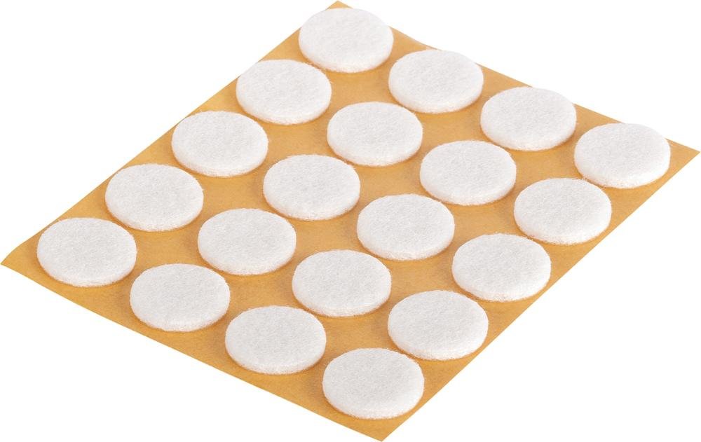 Filzgleiter PREMIUM fix-o-moll®, rund, weiß Produktbild img1 L