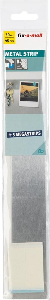 Metallleiste Edels.30x4cm,+ 3 MEGASTRIPS Inhalt: 1 Produktbild img2 L