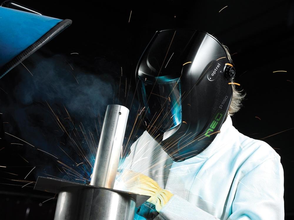 Automatik-Schweißerhelm p550, schwarz OPTREL Produktbild img4 L