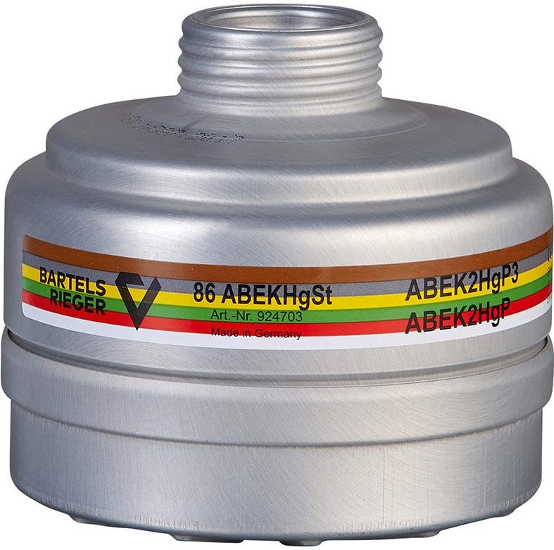 Kombifilter 86 ABEKHg nach EN14387:2004 ABEK2Hg P3RD Produktbild img1 L