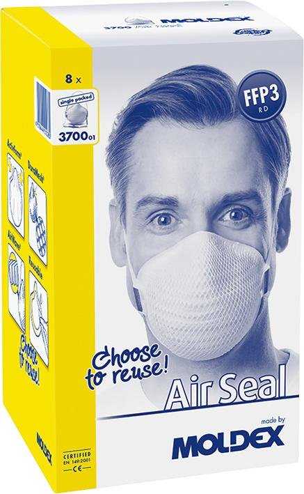 Atemschuztmaske 370001 FFP3RD, Dichtlippe, einzelverpackt Produktbild img4 L