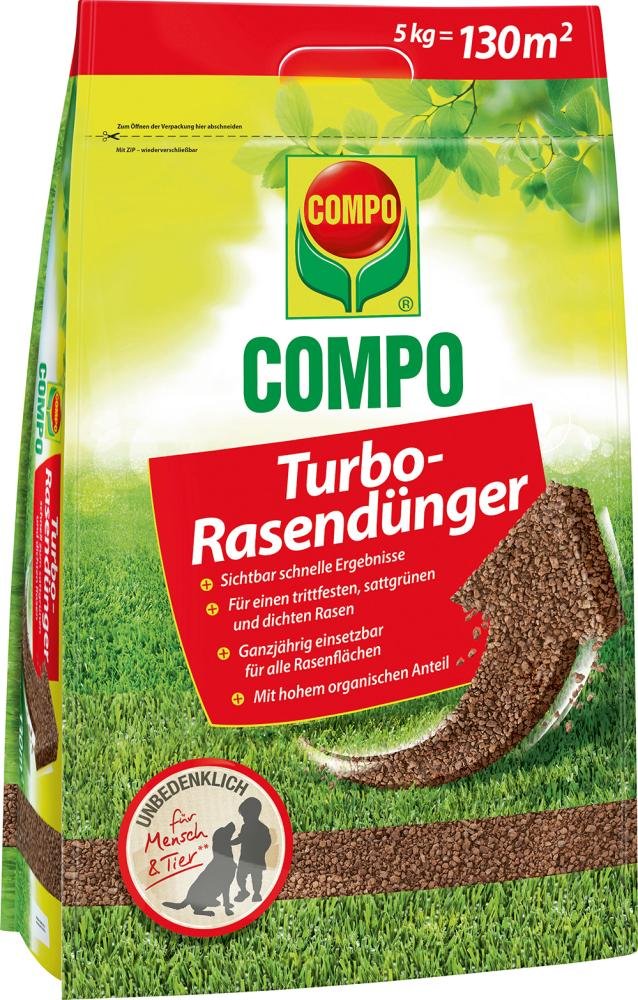 Turbo-Rasendünger 5 kg Beutel Produktbild img1 L