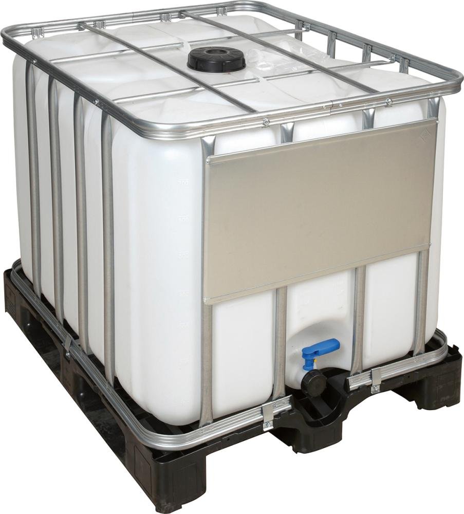 Wassertank IBC Tank ECOLINE 800 l NON UN auf Kunststoff-Palette Beschaffungsartikel Produktbild img1 L