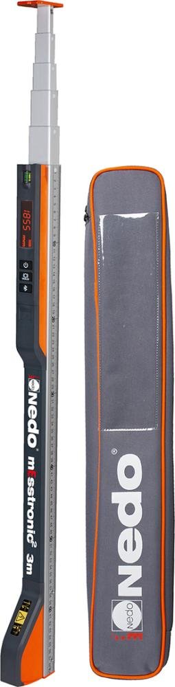 NEDO Teleskop-Messstab digital 0 70-3 0m mEsstronic Easy mit Bluetooth Produktbild img2 L