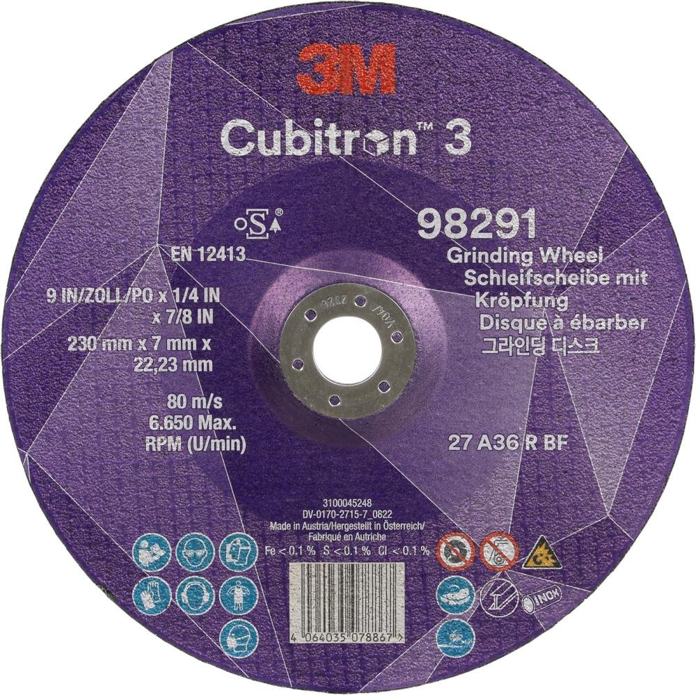 Schruppscheibe Cubitron™ 3 für die Stahl- und Edelstahlbearbeitung Produktbild img4 L