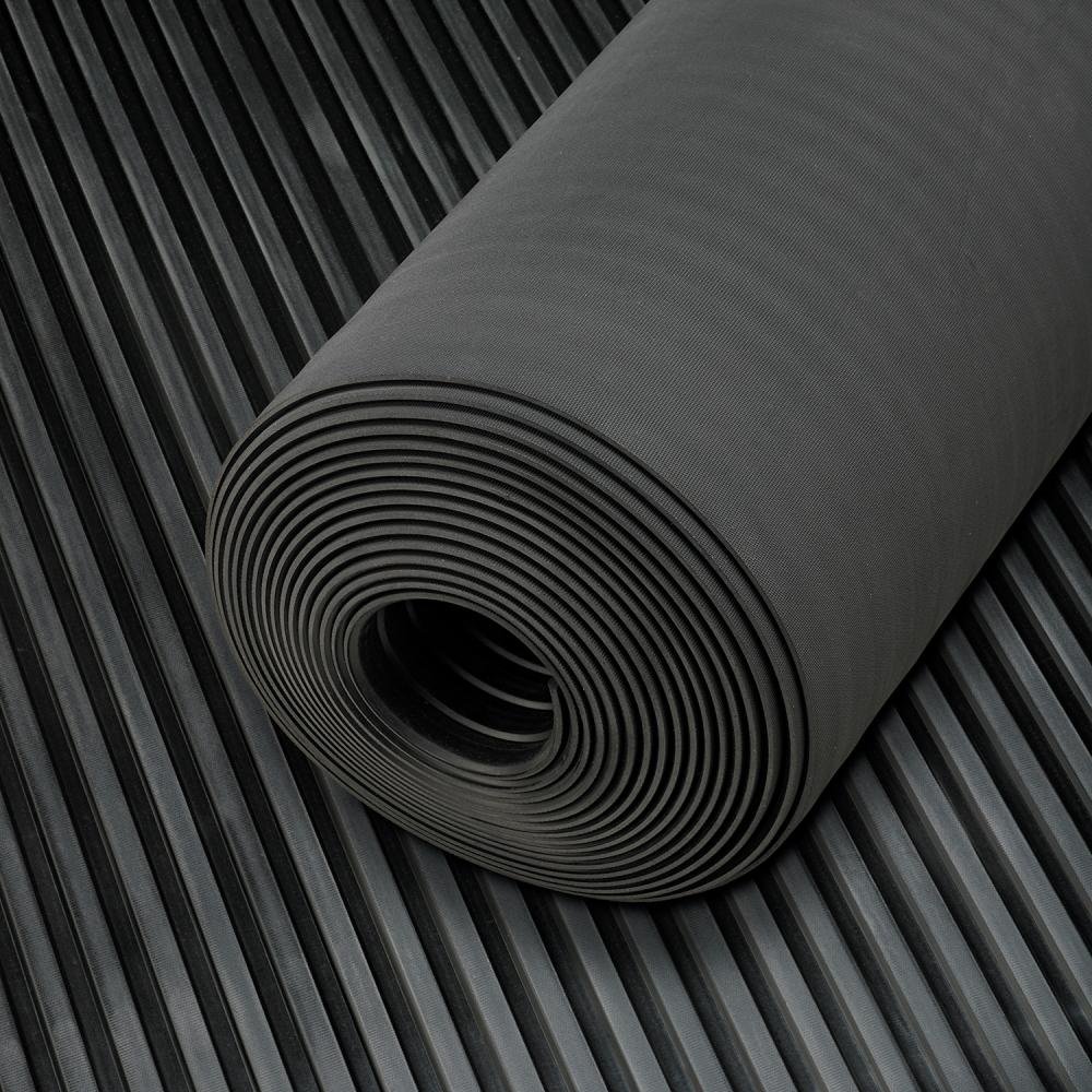 Leistenmatte PRO, NR/SBR, schwarz, 6mm, 1000mm 10m FORTIS Produktbild img1 L