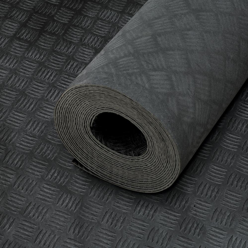Hammerschlagmatte PRO, NR/SBR, schwarz, 3mm, 1400mm 10m FORTIS Produktbild img1 L