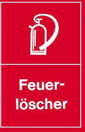 Warnschild 250x150mm Feuerlöscher Produktbild img1 L