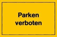 Verbotsschild 400x250mm Parken verboten Produktbild img1 L