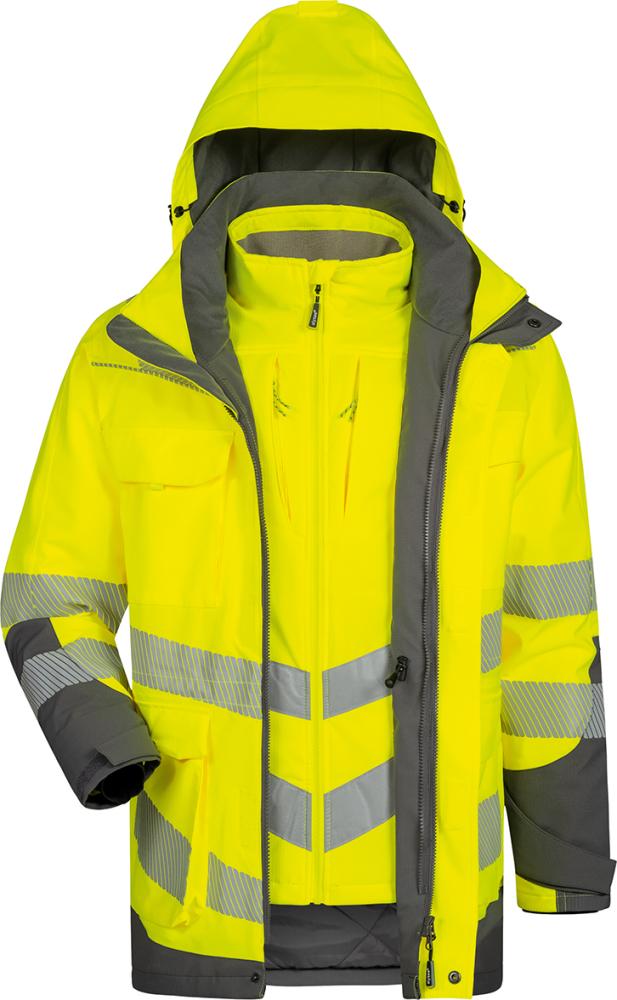 Warnschutzparka Arwid gelb/grau Gr.M Produktbild img5 L