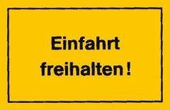 Verbotsschild 250x150mm Einfahrt freihalten Produktbild img1 L