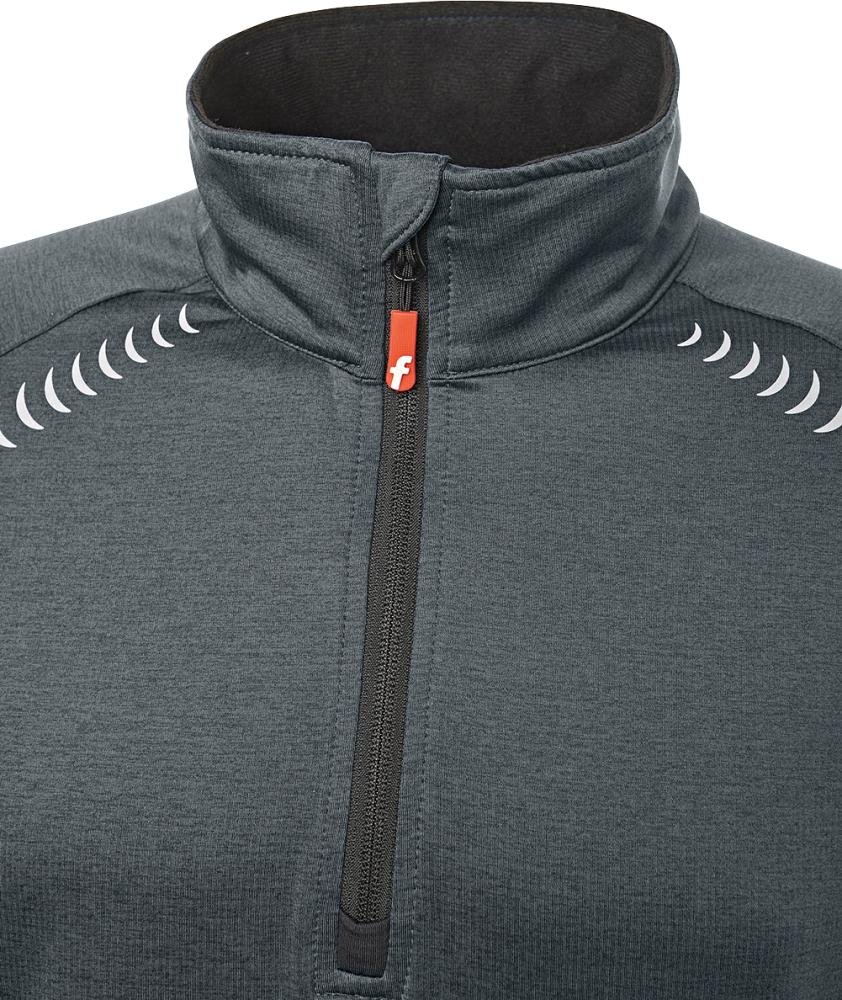 Tech-Fleecepullover grau/schwarz meliert Gr. S Fortis Elements Produktbild img3 L