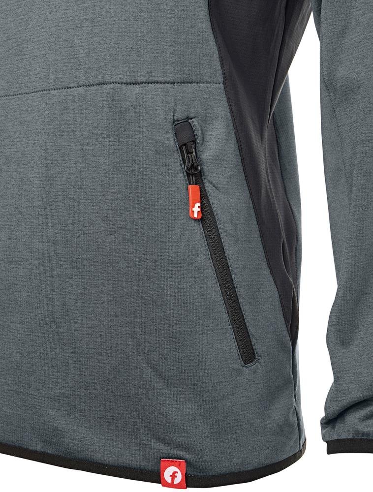 Tech-Fleecepullover grau/schwarz meliert Gr. S Fortis Elements Produktbild img6 L