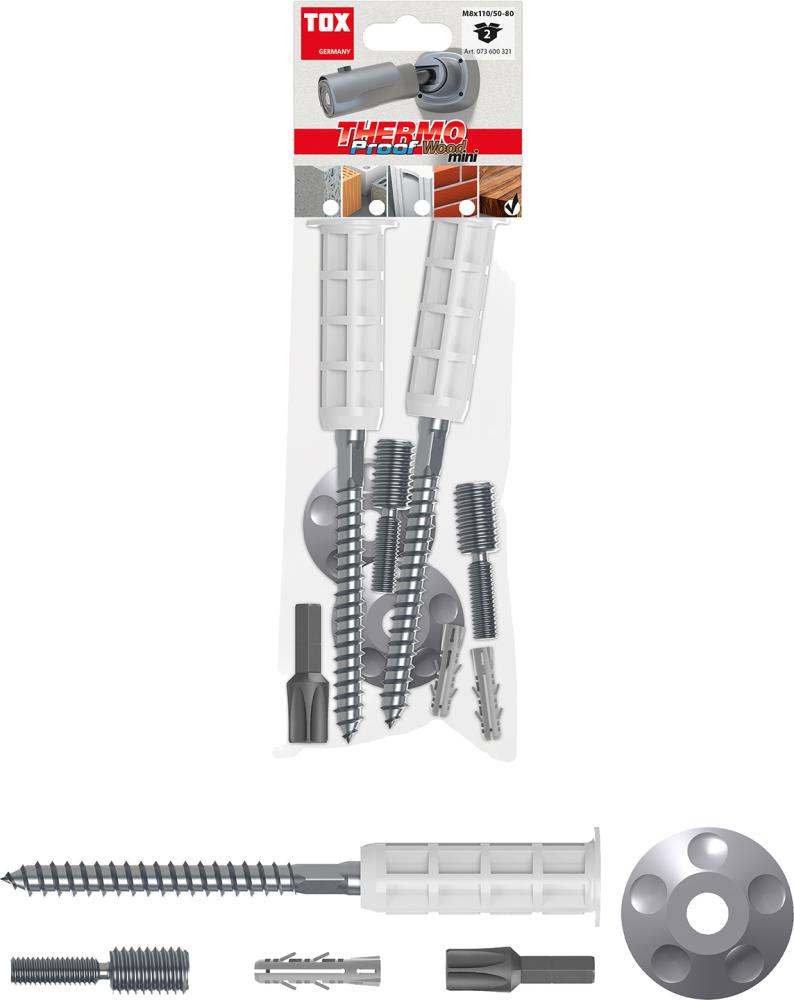 TOX Abstandsmont.-System Thermo Proof Wood Mini Produktbild img1 L
