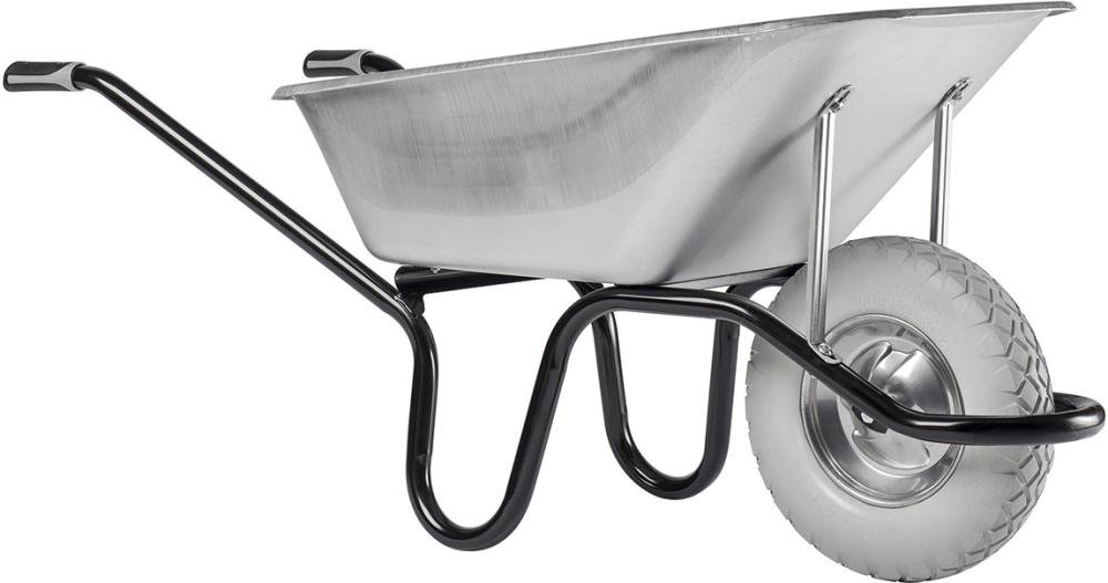 Schubkarre Aktiv Excelli um 120L, verzinkt, PU-Rad Produktbild img1 L