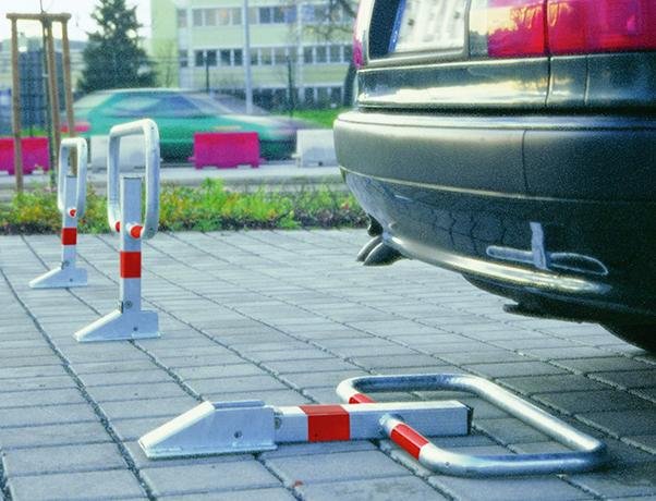 Parkplatzsperrbügel SESAM-privat, zum Einbetonieren Produktbild img2 L