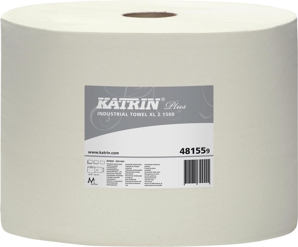 KATRIN Putzpapier 26,5x38cm 2-lagig weiß 1500 Blatt Produktbild img1 L