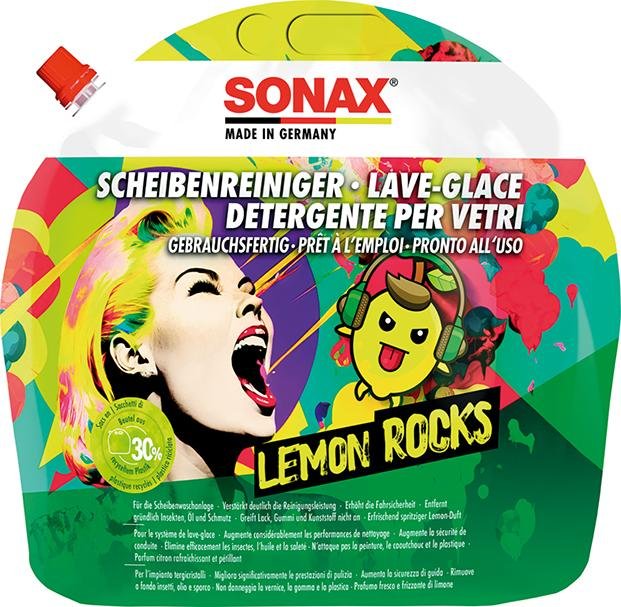 Sonax ScheibenReiniger Lemon Rocks 3L gebrauchsfertig Produktbild img1 L