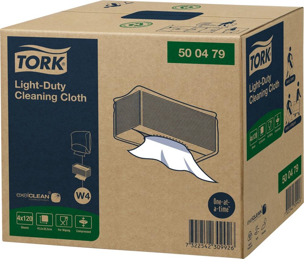 Tork Reinigungstücher Einzeltücher W4 System 4x 120 Tücher Produktbild img3 L