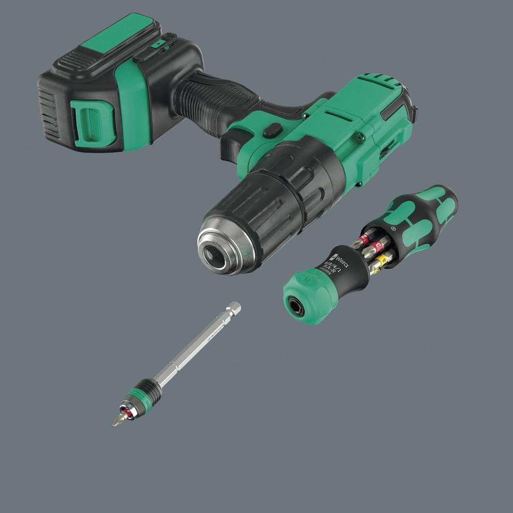 WERA Bit-Magazinhandhalter 1/4" Kraftform Kompakt 20RA-R 6-teilig in Tasche Produktbild img6 L