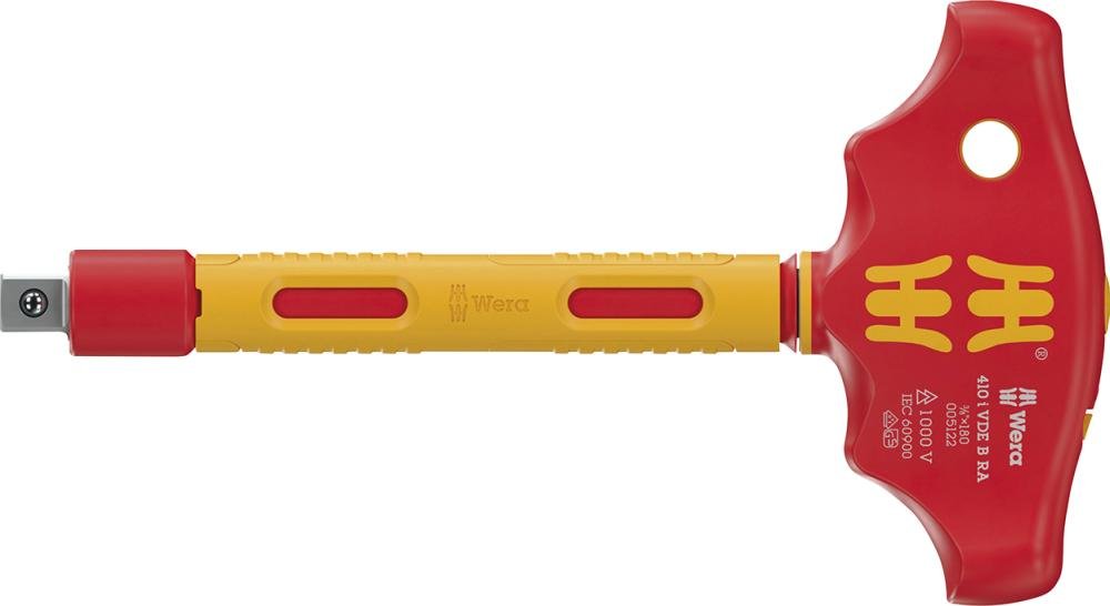 WERA Steckgriff 3/8" VDE mit Ratsche T-Griff Produktbild img1 L