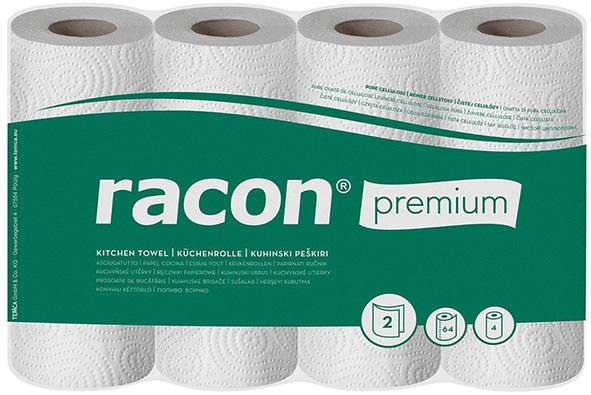 Küchenrolle racon PremiumK-2 B220xL250mm weiß 2-lagig, perforiert 4 Rl./PAK Produktbild img1 L