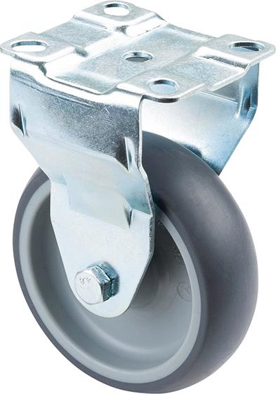 BS ROLLEN Bockrolle C110.A80.102 ø100mm B 32mm 100kg zum Anschrauben grau Produktbild img1 L