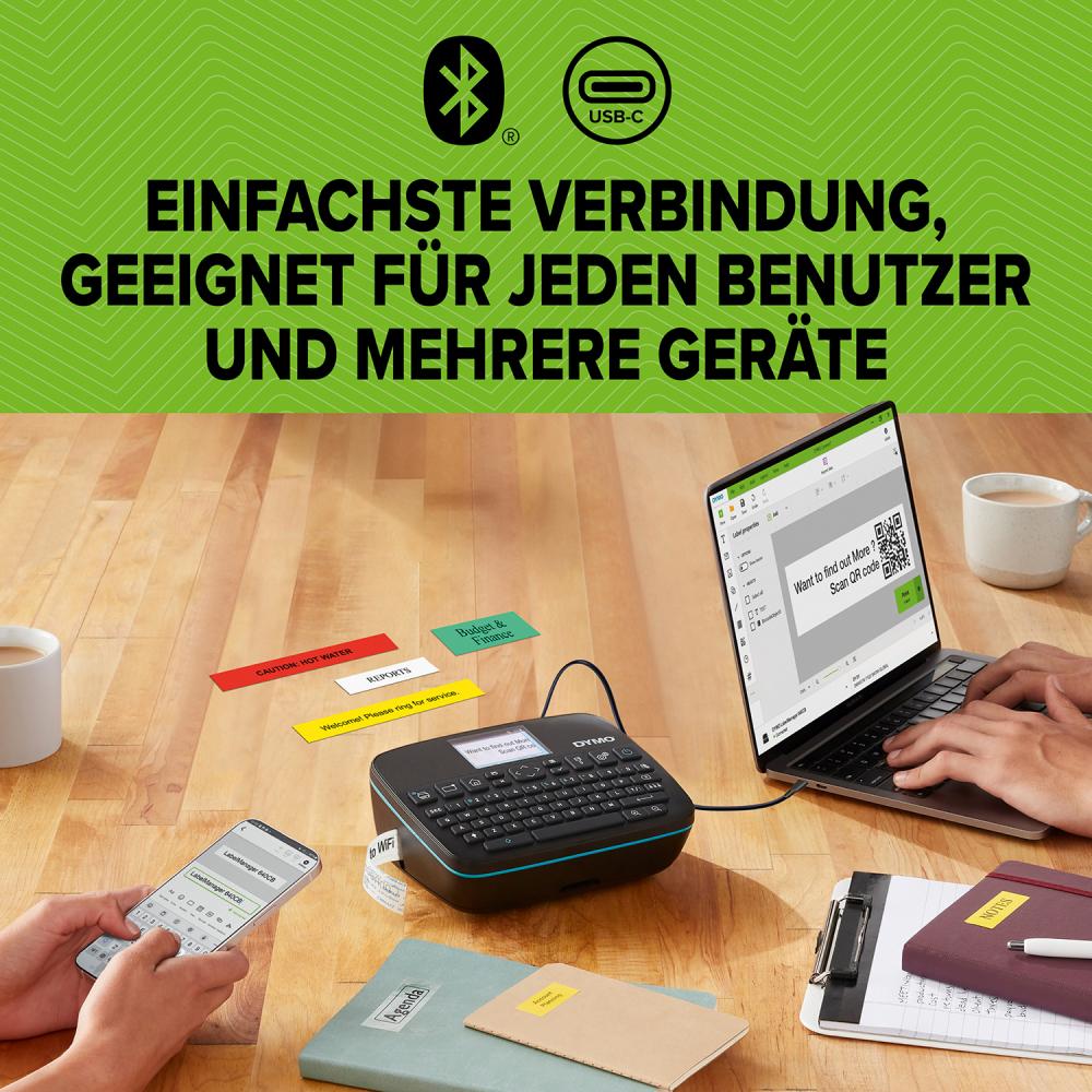 DYMO LabelManager Exectiv 640 CB D1-Bänder bis 24mm m. Li.Io.-Akku, Bluetooth Produktbild img6 L