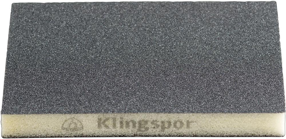 KLINGSPOR Schleifschwamm SW 502 Siliziumkarbid 96x123x12,5mm K 120 100 Stück Produktbild img1 L