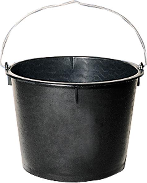 Baueimer Polyeth.-Regen. hohe Form, schwarz 10 l Produktbild img1 L