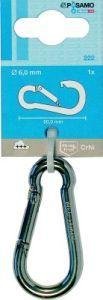 Feuerwehr-Karabinerhaken, ähnlich DIN 5299,<br>Form C, Edelstahl 1.4301 Produktbild img1 L