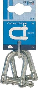 Schäkel, gerade, verzinkt Produktbild img1 L