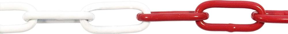PÖSAMO Schweißkette DIN 5685 langgliedrig 6,0mm Bundware 30m rot/weiß lackiert Produktbild img1 L