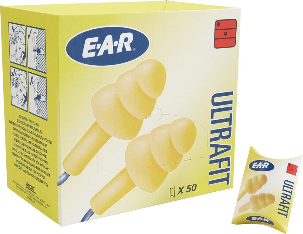 Gehörschutzstöpsel Ultra Fit m.Band(Box a 50 Paar) Produktbild img2 L