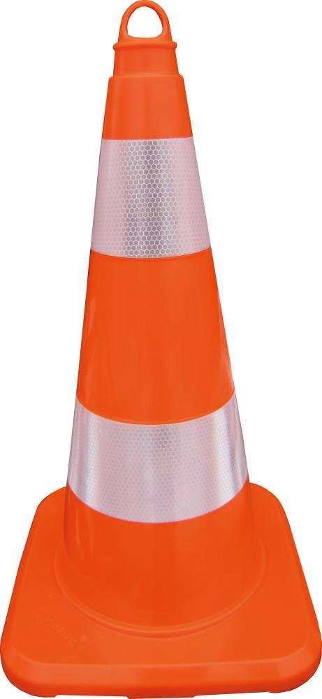 Leitkegel reflektierend 500mm PVC orange TEMKA Produktbild img1 L