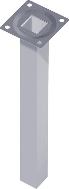 Stahlrohrmöbelfüsse schwarz 150mm eckig Produktbild img1 L