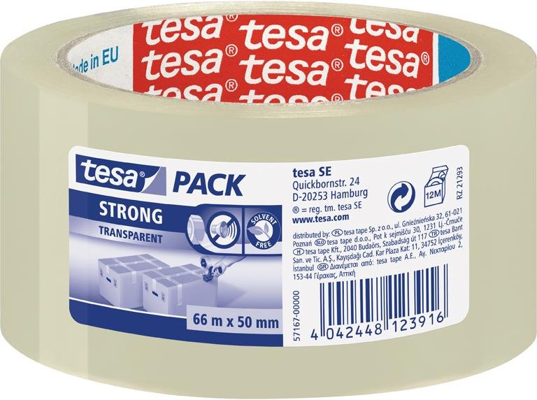 tesapack 66m x 50mm transparent 57167 Produktbild img2 L