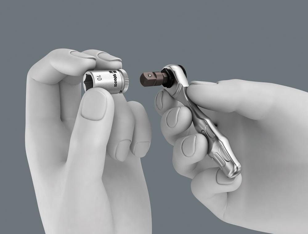 WERA Bit-Ratsche Zyklop Mini 1 1/4" 87mm Produktbild img2 L