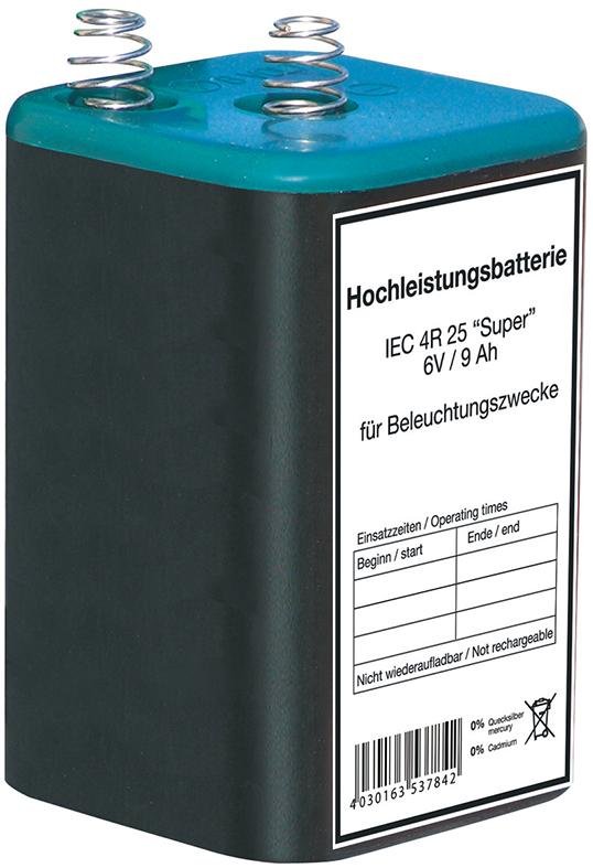 Blockbatterie Zink-Kohle 4R25, 6 V Produktbild img2 L