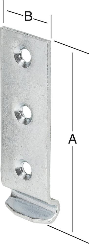 Schliesshaken gekröpft 46x18 mm Edelstahl VORMANN Produktbild img1 L