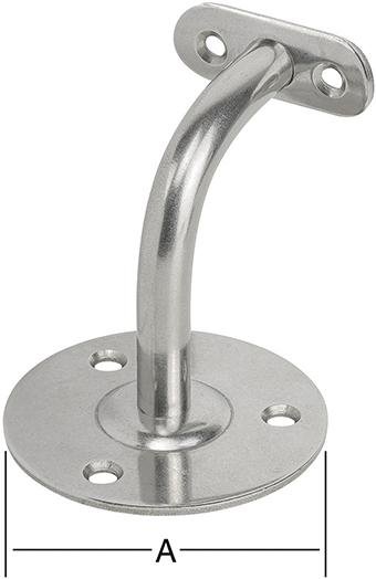 Handlaufst. fest 90° o.Rosette RF (V2A) VORMANN Produktbild img1 L