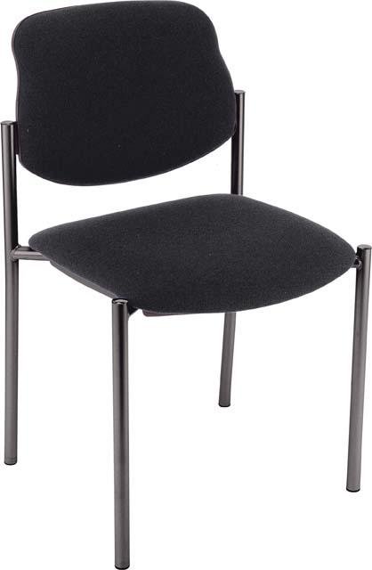 Besucherstuhl STYL ohne Armlehnen, Gestell schwarz Produktbild img1 L