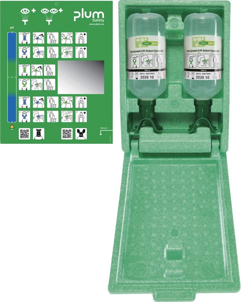 Augenspülstation Duo(2Fl.a 1000 ml in Wandbox) 40 Produktbild img1 L