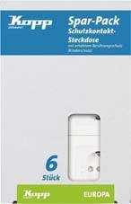 Profi-Pack a 6 Schuko- Steckdosen UP EUR arkt.wsKopp Produktbild img2 L
